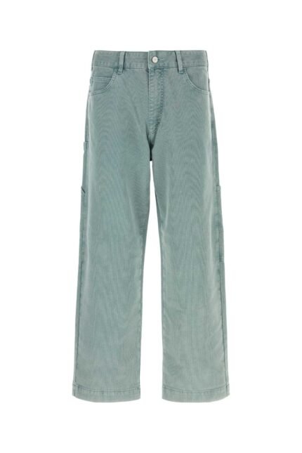 Light blue stretch cotton pant