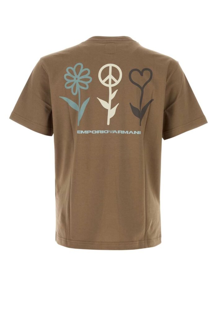 Brown cotton t-shirt - Image 2