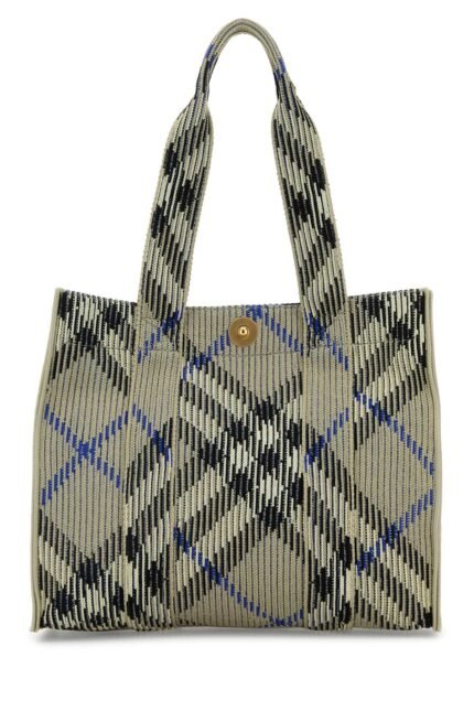 Embroidered canvas shopping bag