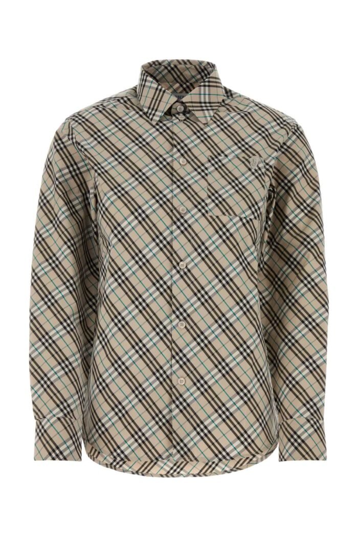 Embroidered poplin shirt - Image 1