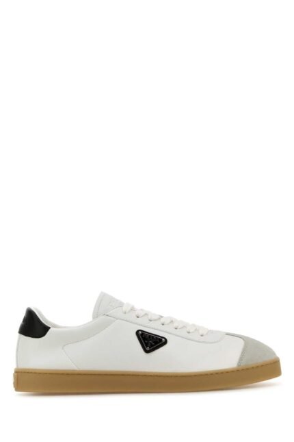 White Napa leather sneakers