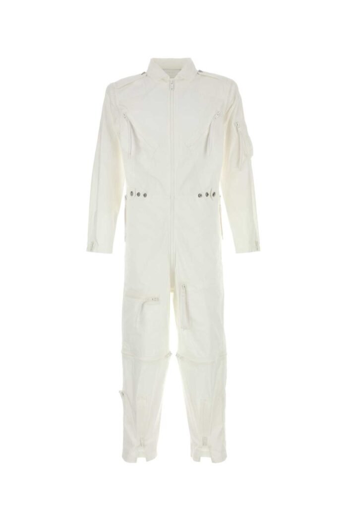 White cotton jumpsuit - Image 1