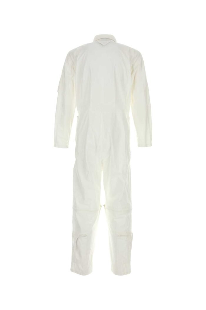 White cotton jumpsuit - Image 2