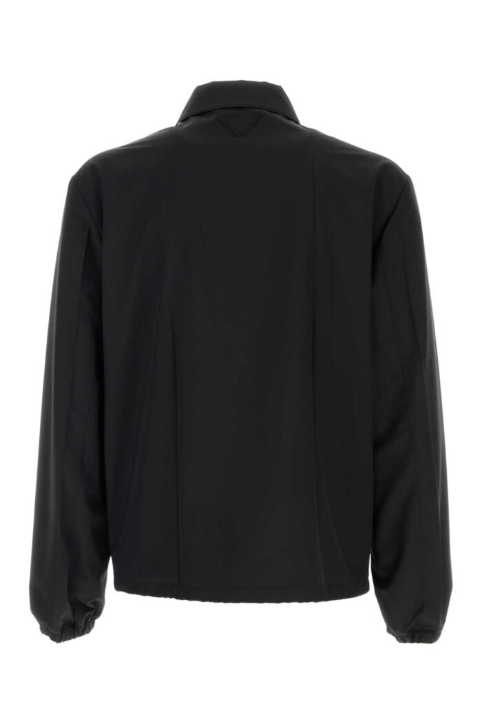Black wool blend jacket - Image 2