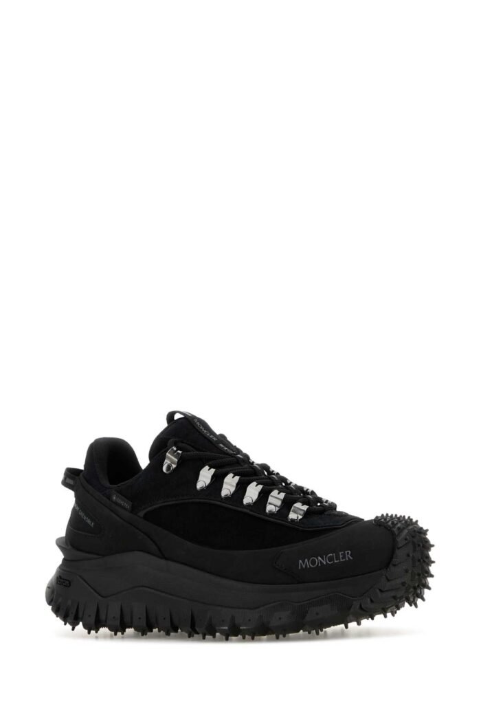 Black leather Trailgrip sneakers - Image 2