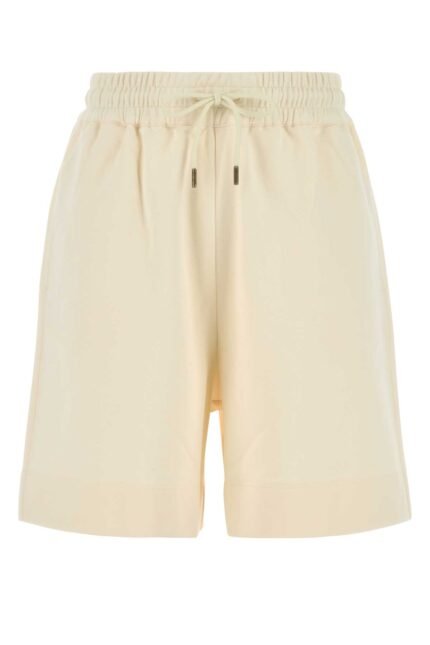 Ivory cotton bermuda shorts