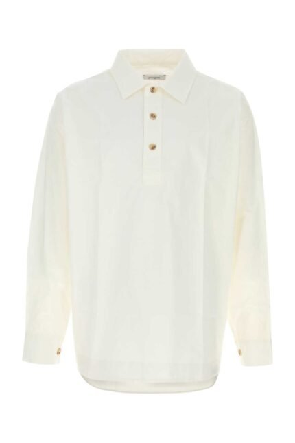 White piquet Claude polo shirt