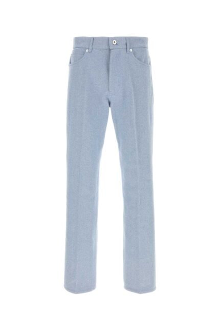 Light-blue oxford pant