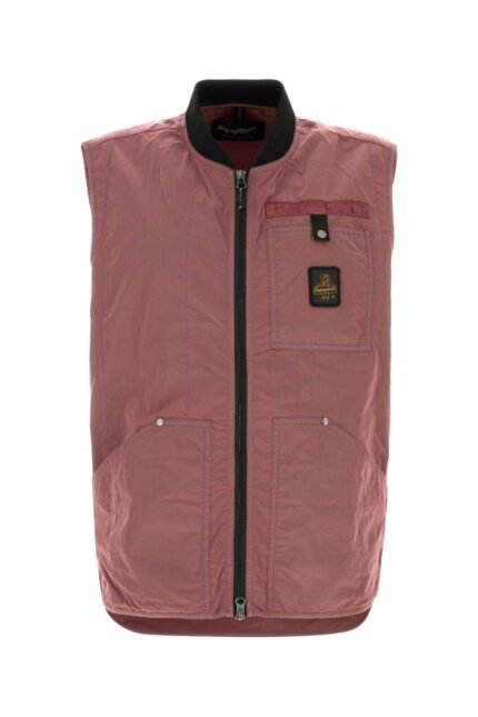 Dark pink nylon vest