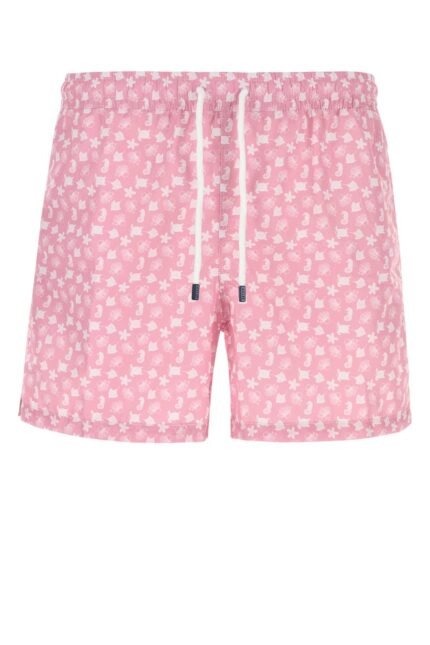 Printed polyester swimming shorts