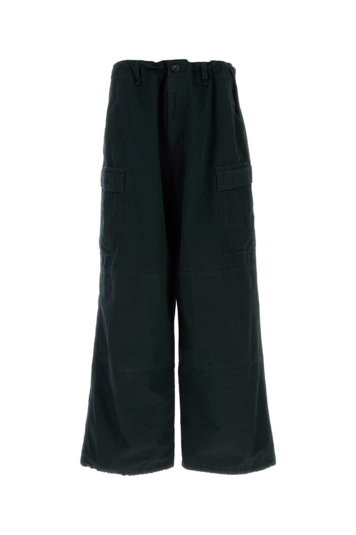 Navy blue cotton cargo pant - Image 1
