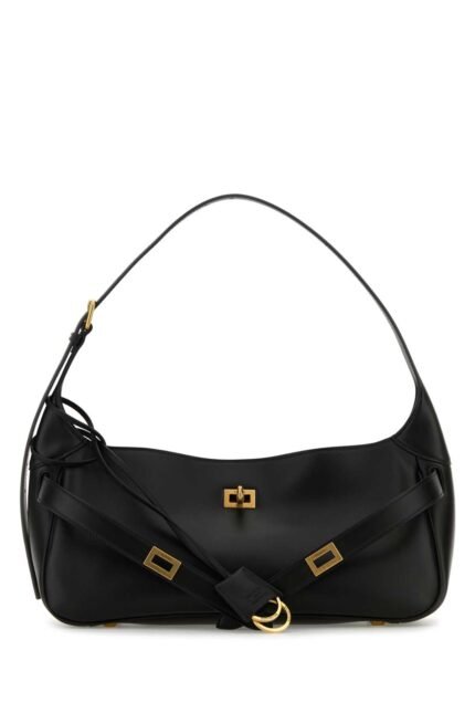 Black leather small Bel Air shoulder bag