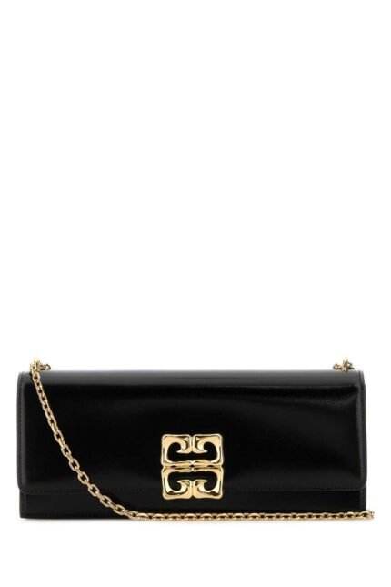 Black leather 4G Liquid shoulder bag