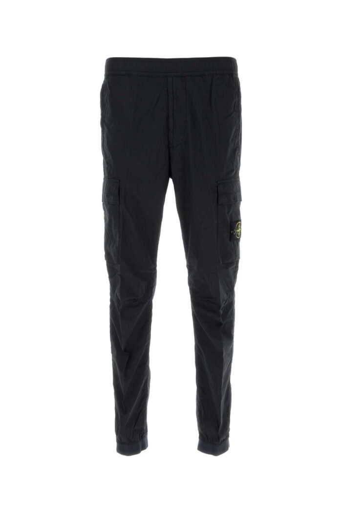Midnight blue stretch cotton pant - Image 1