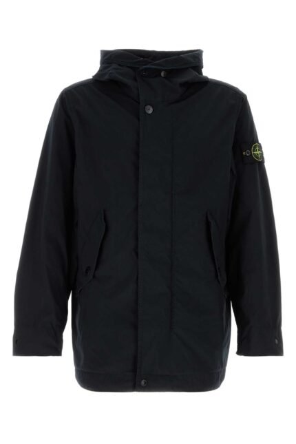 Midnight blue polyester jacket