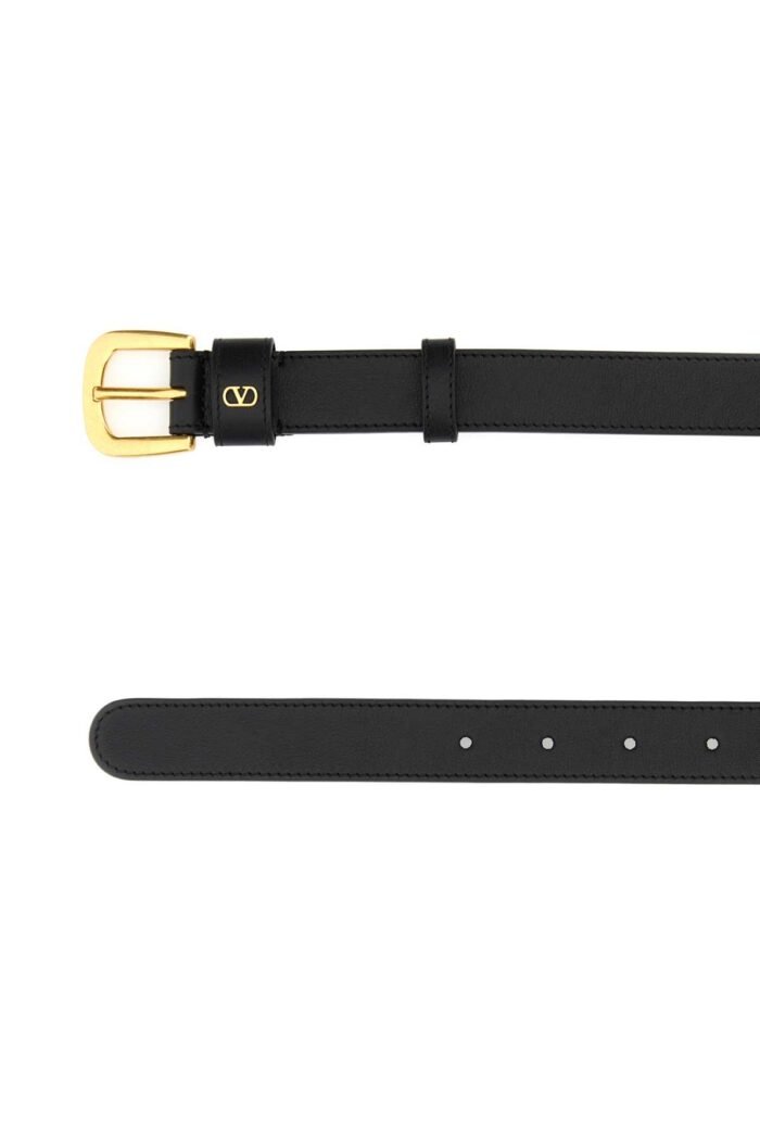 Black leather belt - Image 2