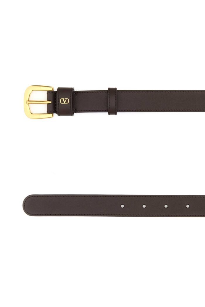 Dark brown leather belt - Image 2