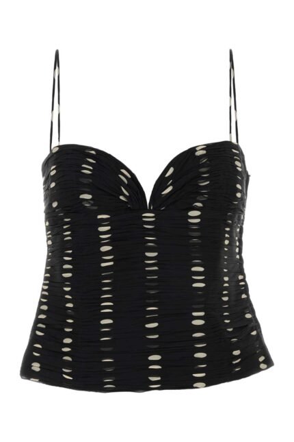 Printed chiffon top