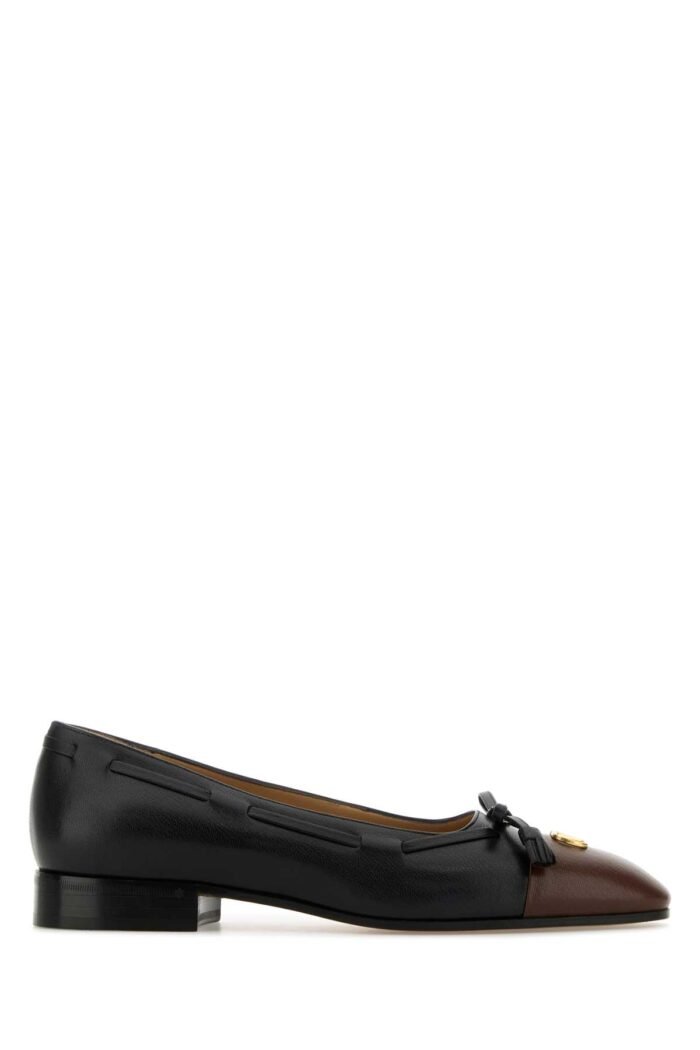 Black leather Valet Du Roi ballerinas - Image 1
