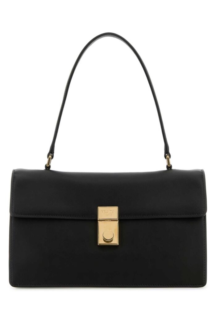 Black leather handbag - Image 1