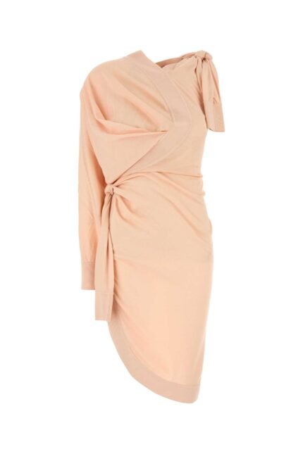 Pink cotton blend dress