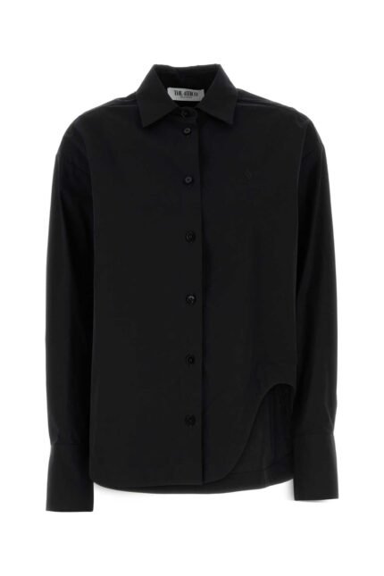 Black poplin shirt