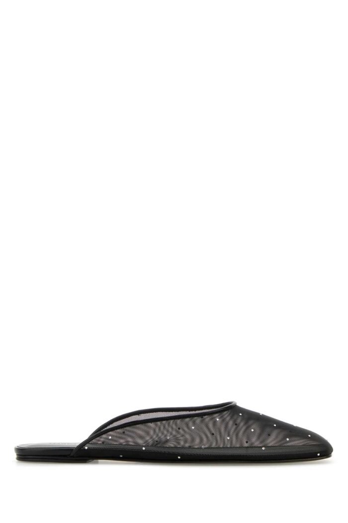 Black mesh slippers - Image 1