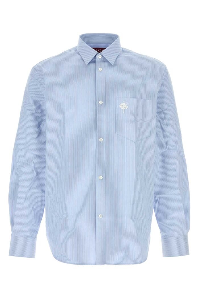 Embroidered poplin shirt - Image 1