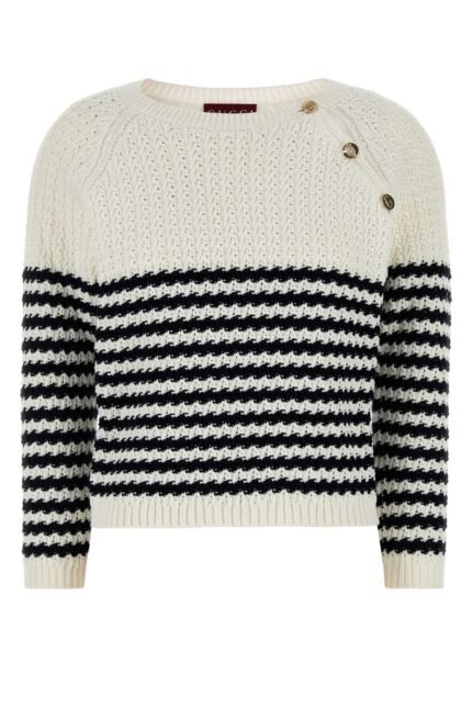 Embroidered cotton sweater