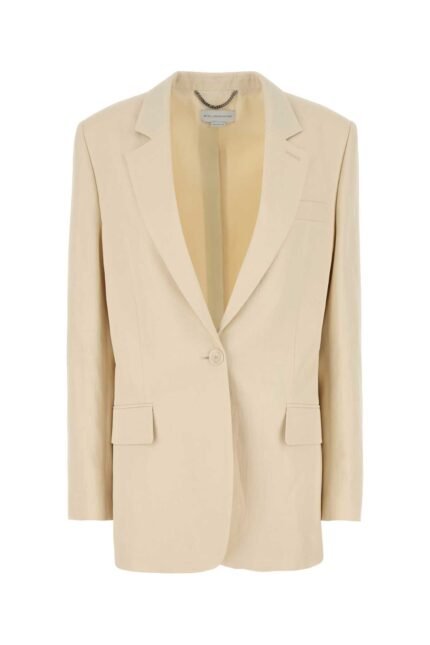 Ivory viscose blend blazer