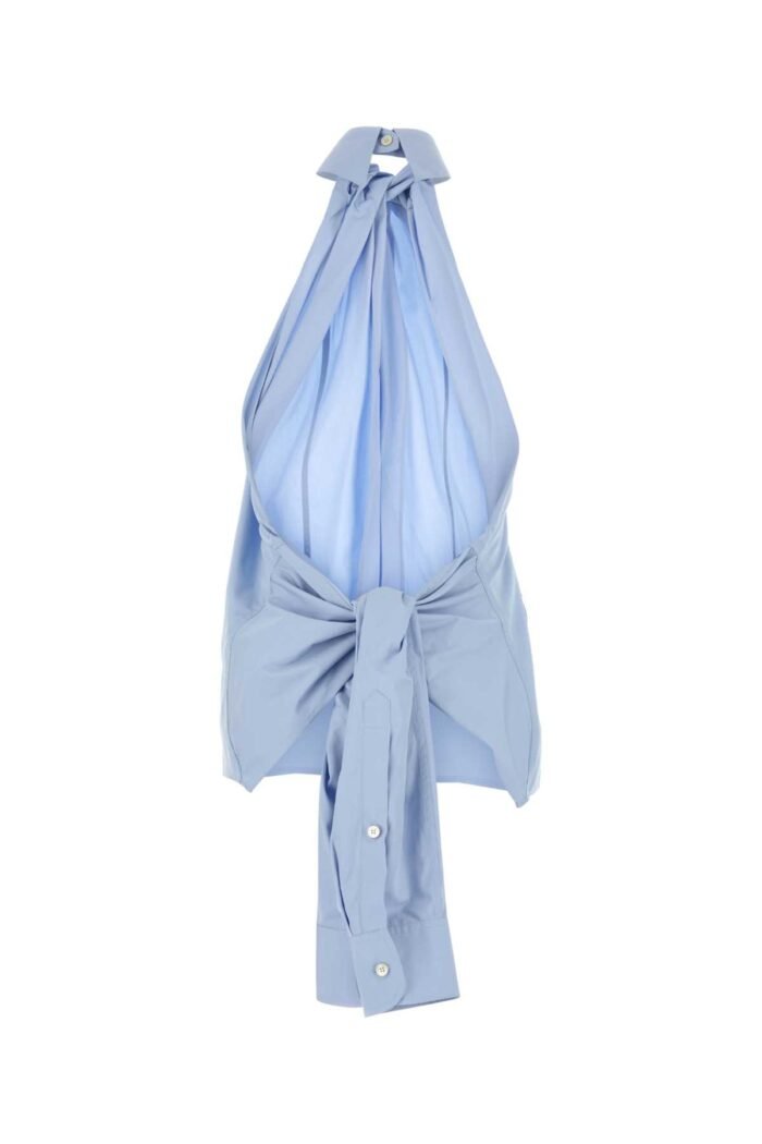 Light blue poplin top - Image 2