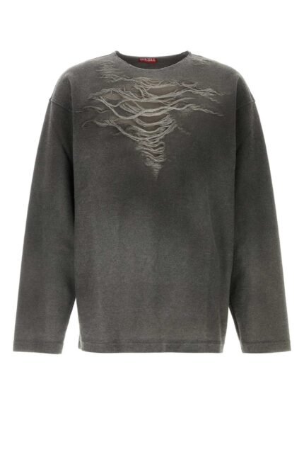 Grey stretch cotton blend S-Ruben sweatshirt