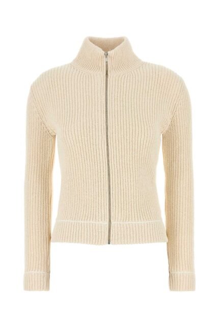 Ivory cotton blend cardigan