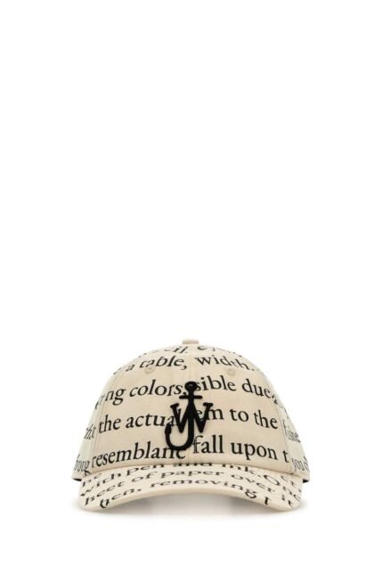 Printed cotton baseball cap