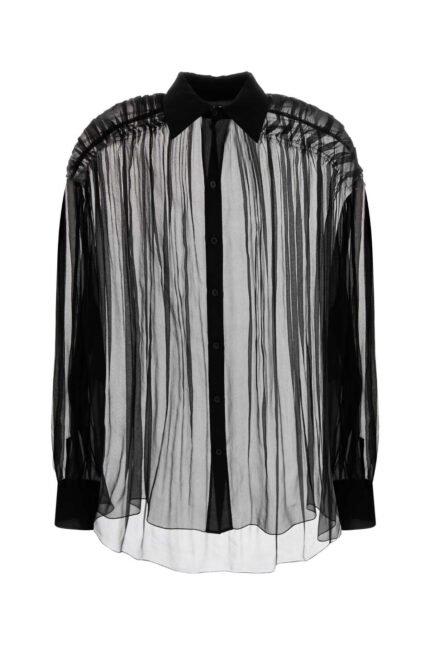 Black organza shirt