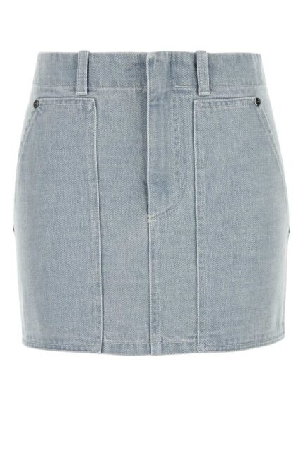 Denim mini skirt