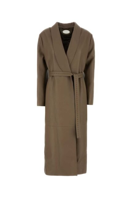Mud leather coat
