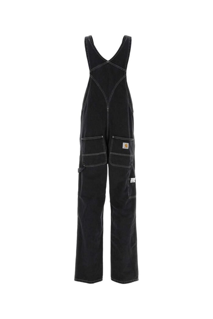 Black denim Bib Overall - Image 2