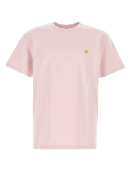 Pastel pink cotton S/S Chase t-shirt