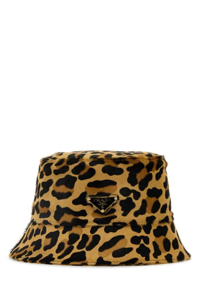Printed calf hair bucket hat - Image 2