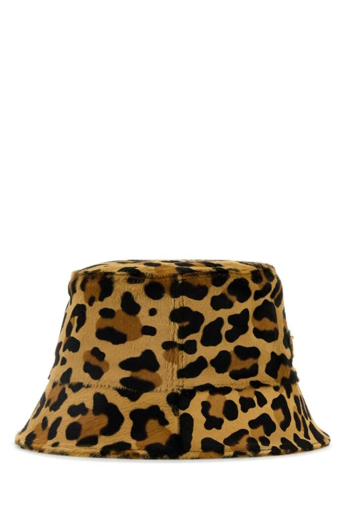 Printed calf hair bucket hat - Image 3