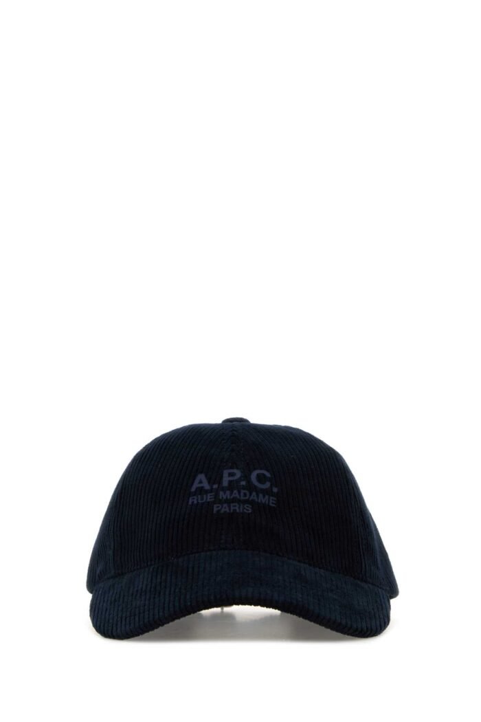 Navy blue corduroy baseball hat - Image 1