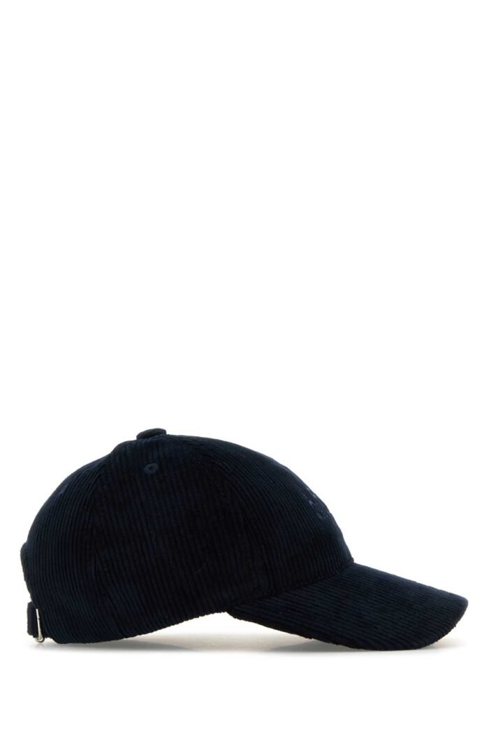 Navy blue corduroy baseball hat - Image 2