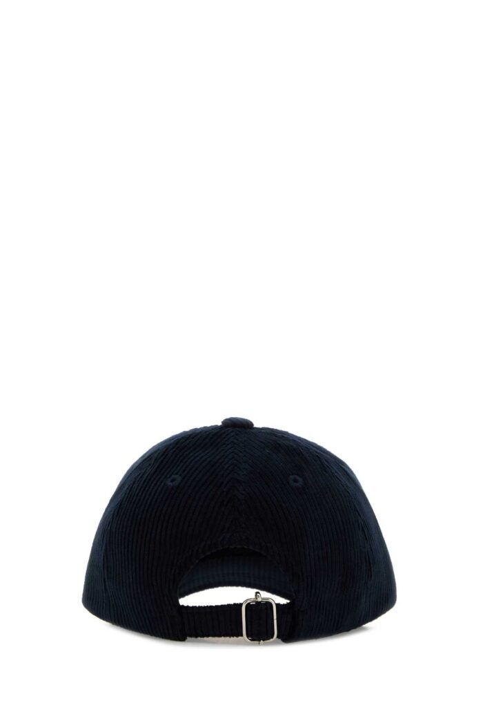 Navy blue corduroy baseball hat - Image 3