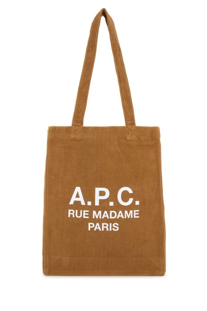 Camel corduroy Lou shopping bag - Image 1