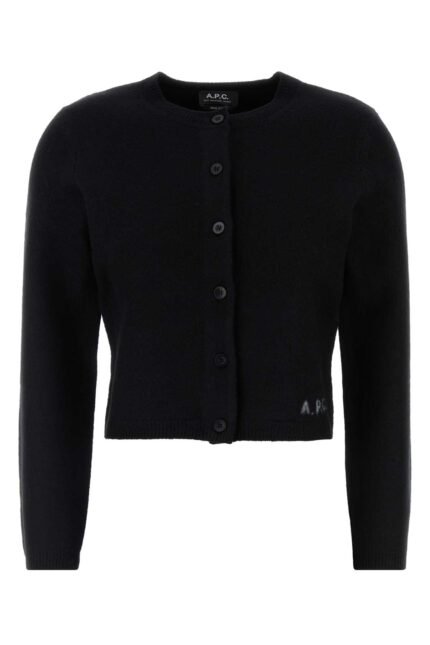 Black wool Mila cardigan