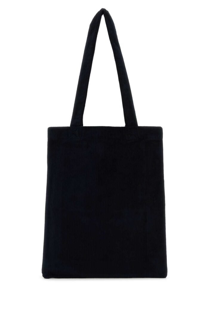 Dark blue corduroy Lou shopping bag - Image 3