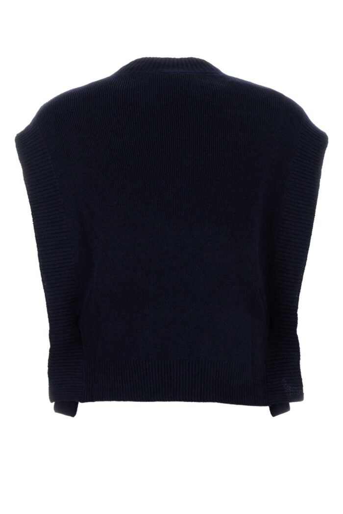 Navy blue wool Mathilde vest - Image 2