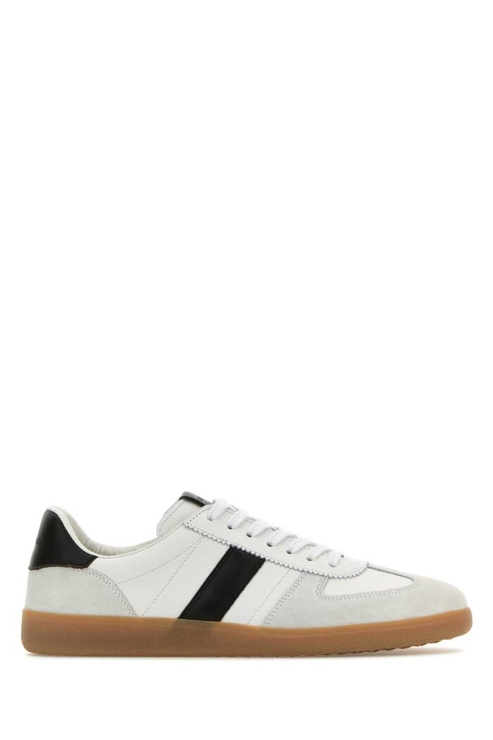Multicolor leather and suede sneakers - Image 1