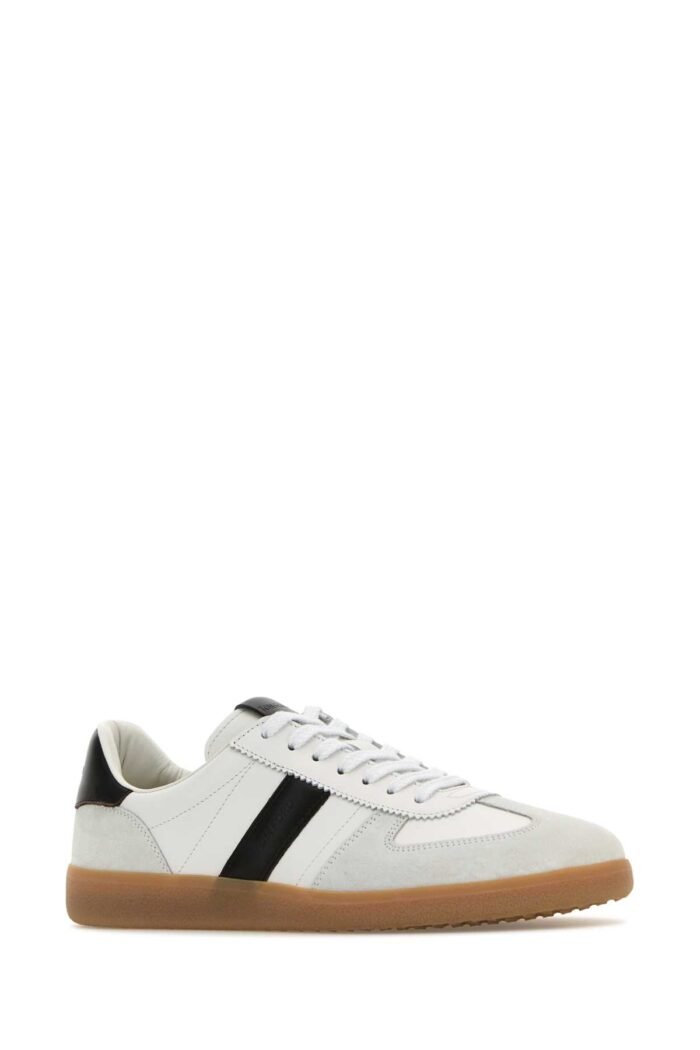 Multicolor leather and suede sneakers - Image 2